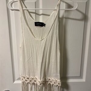 MINKPINK Cream Fringe Camisole